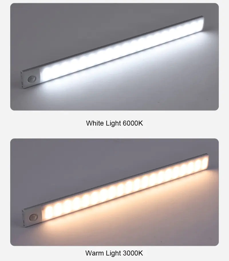 Motion Sensor Light 3 brightness levels black & silver