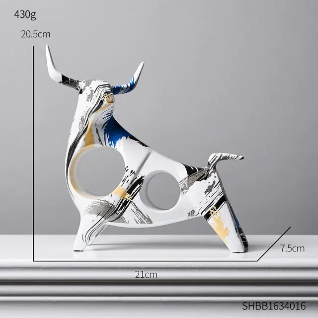 Colorful Bull Statue
