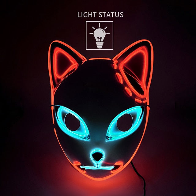 LED Glowing Cat Face Mask