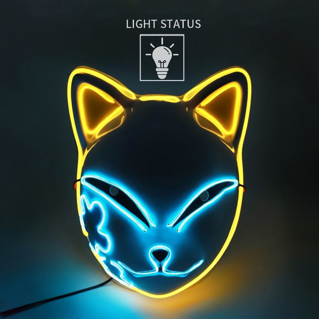 LED Glowing Cat Face Mask