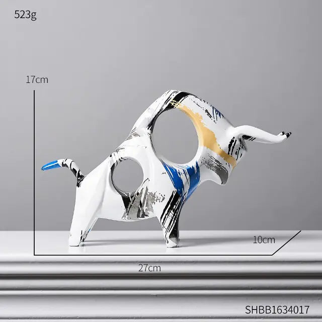 Colorful Bull Statue