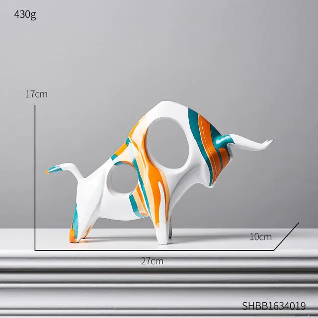 Colorful Bull Statue