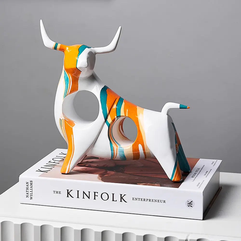 Colorful Bull Statue