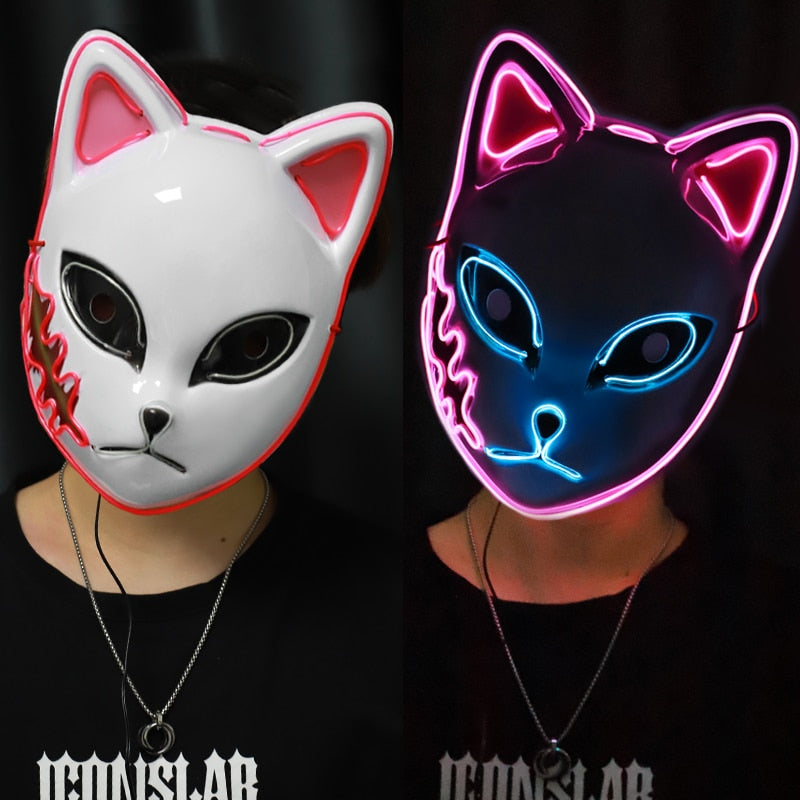 LED Glowing Cat Face Mask