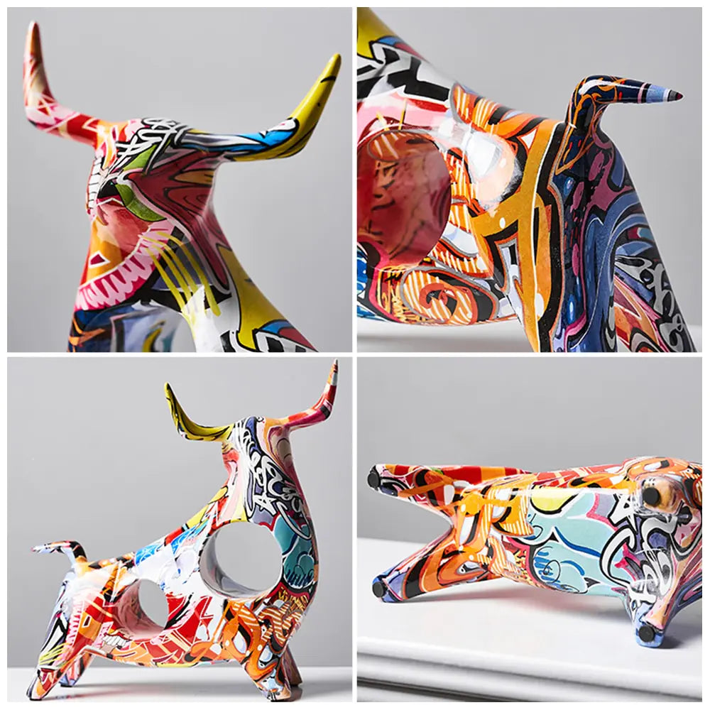 Colorful Bull Statue