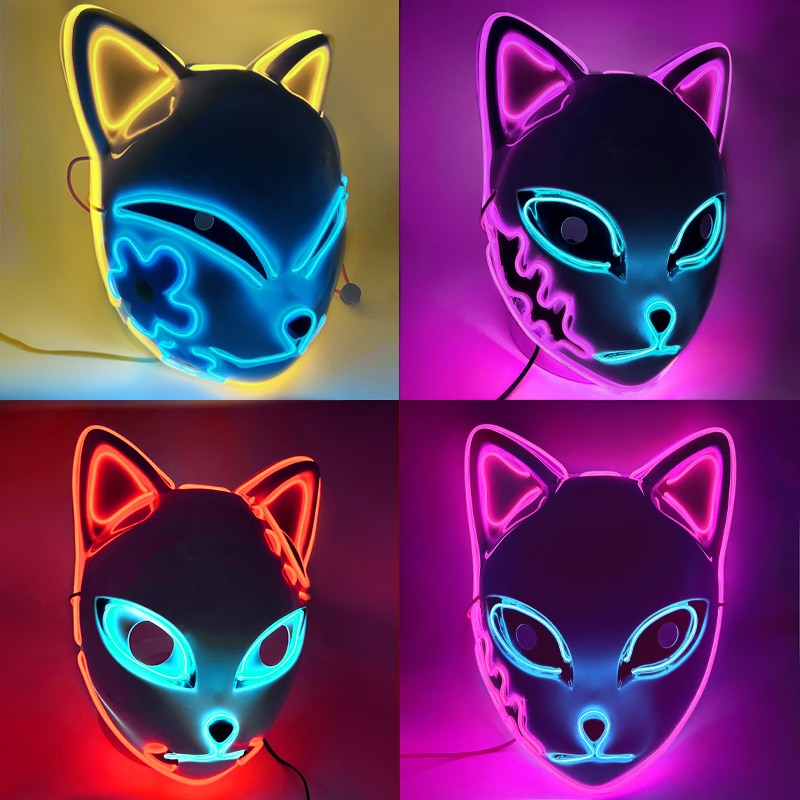 LED Glowing Cat Face Mask